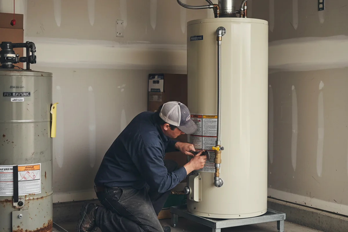 Water heater and shutoff valve replacement in Hoolehua